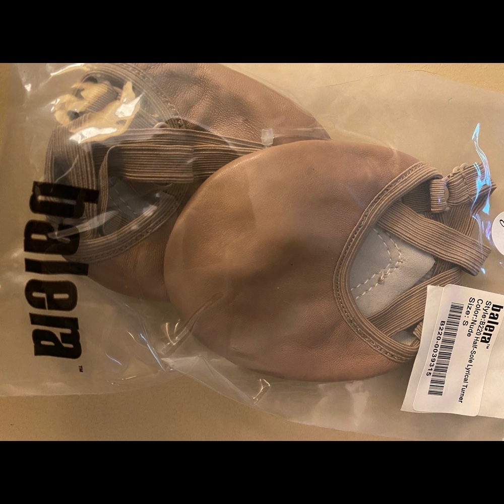 Balera Nude Half Sole Lyrical Dance Shoes Small